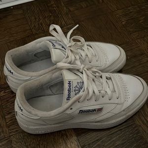 White Reebok Club C Shoes